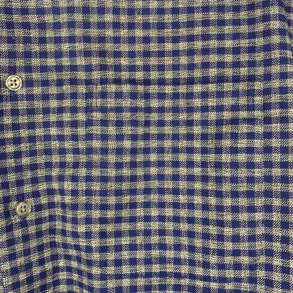 Men’s Joseph Abboud 💯 Cotton Non-Iron Blue & Gray Buttoned Down Shirt- Sz XL - Picture 3 of 12